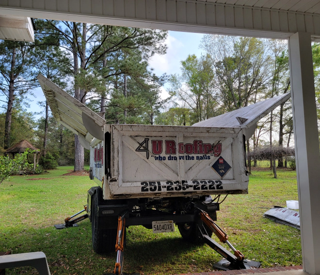 hydraulic trailer lift ready for loading